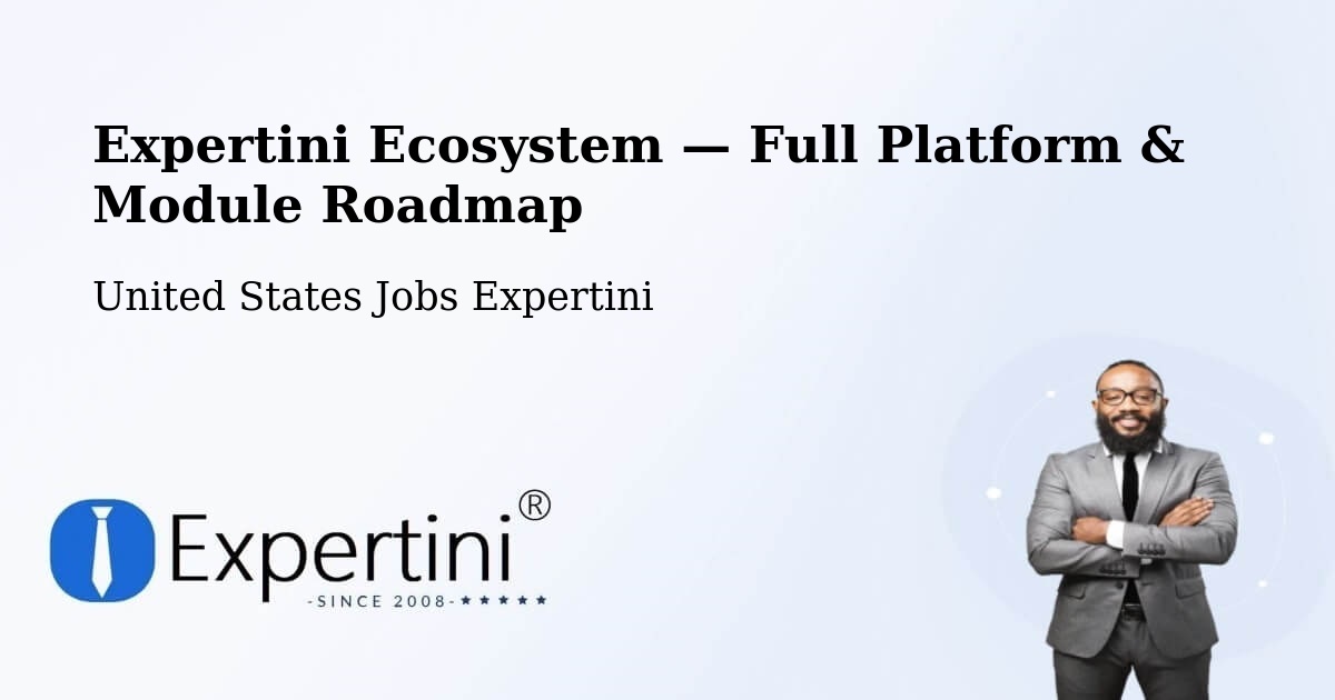 Expertini Ecosystem — Full Platform & Module Roadmap – Altadena